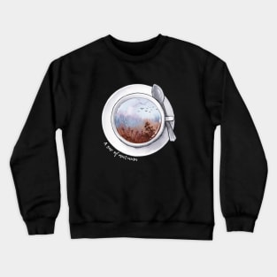 A sip of autumn - light text Crewneck Sweatshirt